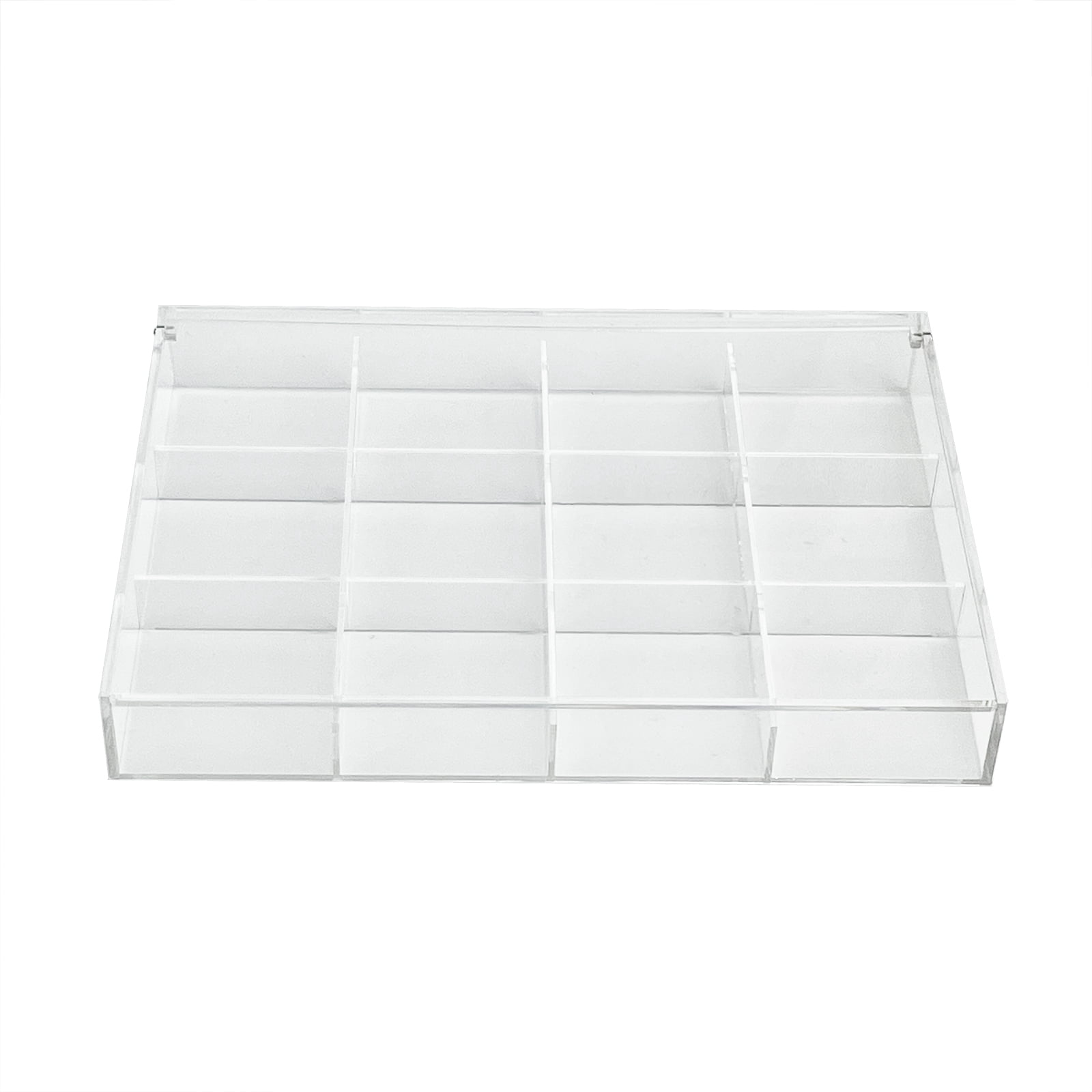 Clear 12-Compartment Divided Tray with Lid for Craft Storage by Bead Landing – 13.6" Tray for Organizing Beads - Jewelry Findings & Small Craft Supplies - 6 Pack