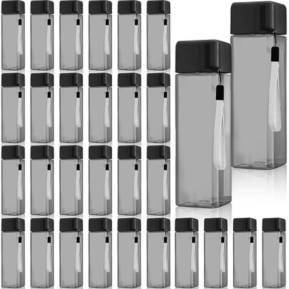 30 Pcs Water Bottle Bulk 17 oz Reusable Leak Proof Portable Bottles Plastic Sports Drink Bottles Large for Kids Adults for School Classroom Fitness Office Travel Camping$$Sport & Recreation Other