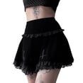 thumbnail image 2 of Txlixc Falda con bordado cruzado para mujer Falda elegante con ribete de encaje para mujer Txlixc Sexy, 2 of 7
