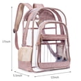 thumbnail image 5 of Clear Backpack Transparent Bag See-trough Beach Bag For Women (Rose Gold), 5 of 6