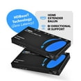 thumbnail image 6 of OREI 4K HDMI Extender Balun -HDBaseT UltraHD 4K @60Hz 4:4:4 over Single CAT5e/6/7 Cable with HDR ARC  (UHD-EXB132AR-K), 6 of 9