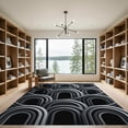 thumbnail image 2 of ODIKA 2'x3' Machine Washable Non-Slip Area Rug, Geometric Gray High Traffic Rug, Gray, 1102026, 2 of 7