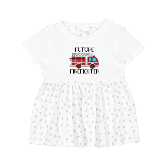 Inktastic Future Firefighter Red Fire Truck Engine Girls Baby Dress