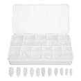thumbnail image 4 of Uñas Postizas Largas NikouMX Transparentes Esmeriladas para Profesionales, 4 of 8