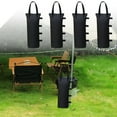 thumbnail image 6 of Outdoor Tent Weight Sand Bags Set | 4-Pack Universal Fit Sandbags for Canopy Gazebo Sun Shelter Umbrella | Each Holds 22 lbs | Heavy-Duty PVC Coated Fabric | Secure Straps | 50x15cm | Stabilizer, 6 of 9