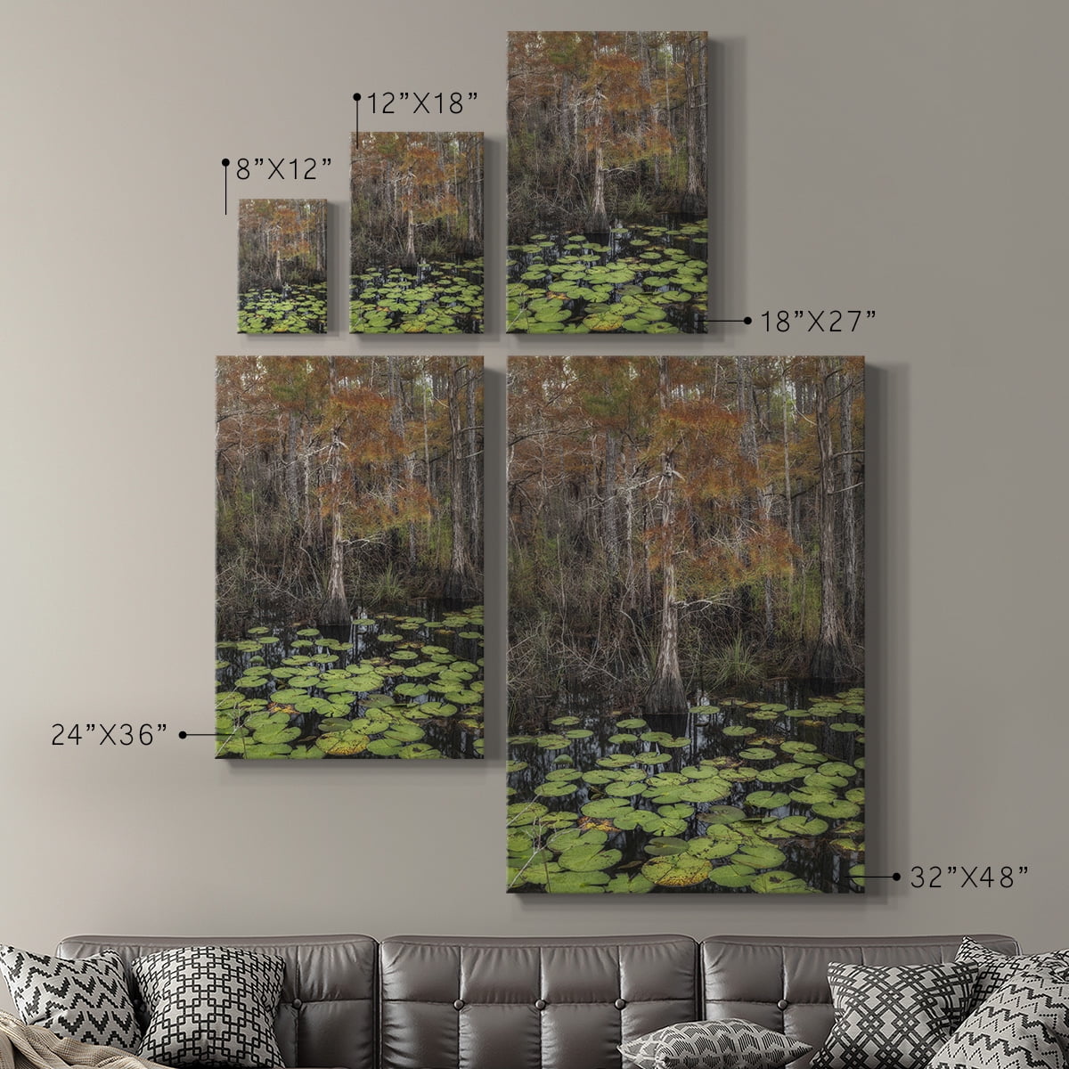 Black Water I Premium Gallery Wrapped Canvas - Ready to Hang