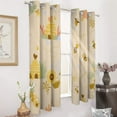 thumbnail image 3 of Cute Bee Hive Pattern 2 Panels Curtains for Bedroom Living Room Drapes Kitchen Window Curtain Home Decor, 3 of 6