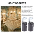 thumbnail image 3 of 9 Pcs Candle Lamp Base Sockets Chandelier Lamp Holders Candle Light Bases, 3 of 6