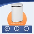 thumbnail image 6 of Iso Stainless Steel 13 Gal. Motion Sensor Automatic Trash Can, White, 6 of 12
