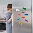 thumbnail image 6 of Uxcell 60Pcs Dry Erase Magnetic Labels, 3" x 1" Reusable Magnets Stickers, Multicolor, 6 of 7