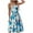 Blue, variant on LYXSSBYX Women Strapless Dress Sexy Tube Strapless Floral Printing Sleeveless Tight Skirt Dress