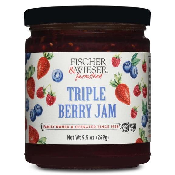 Fischer & Wieser Triple Berry Jam, 9.5 oz