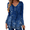 Multicolor MZ845, variant on Zeagoo Womens Long Sleeve Tops V-Neck Button Design Loose Fit Shirts Casual Pleated Print T-Shirts