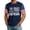 Navy-B-60422aa, variant on Trgacdwlo S-4XL 250th Anniversary USA Shirt We the People Raglan Short Sleeve Shirts for Men Color Block Mens T Shirts Red S