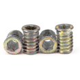 thumbnail image 1 of Carbon Steel, Hexagon Threaded Insert Nuts For Wood Furniture, 1 of 4
