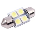 thumbnail image 2 of DC 12V 31mm 4 5050 SMD Car Interior Dome Festoon LED Light White 2 Pcs, 2 of 5