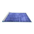 thumbnail image 2 of Ahgly Company Machine Washable Indoor Rectangle Persian Blue Bohemian Area Rugs, 4' x 6', 2 of 4