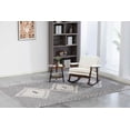thumbnail image 6 of Timbernest Rocking Chair Accent Chair Reading Armchair for Living Room, Bedroom, Sunroom, Antique White, 6 of 8