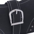 thumbnail image 3 of M Buder Bolso de Lona Moda Mujer Pequeño Bolso de Hombro Femenino Cadena Decoración Underarm Bag Negro Elegante Casual para Uso Diario 27 cm / 10.6 inches, 3 of 9
