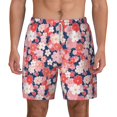 Picia Japanese Cherry Blossoms pattern Mens Swim Trunks with