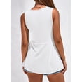 thumbnail image 6 of FreshPretty Tank Top for Women Spring Summer Tops Babydoll Twist Front V Neck Sleeveless Flowy Dressy Casual Blouses, 6 of 9