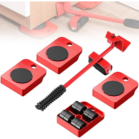 Furniture Lifter Mover Tool Set – 330LB Heavy Duty Moving Dolly with 360° Wheels for Sofa, Refrigerator, Cabinet & Appliances