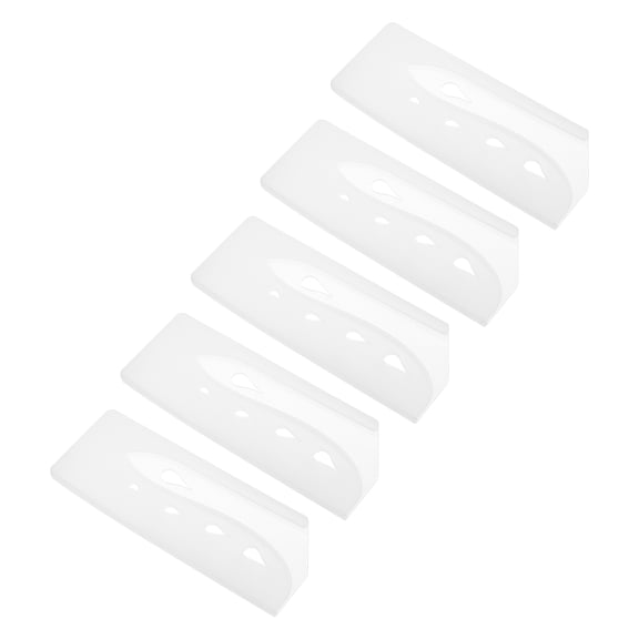 5 Pack PP Safety Knife Cover Sleeves, Blade Edge Guards Protector, Universal Knife Sheath for 6.5" Chopping Knife, White