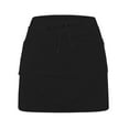 thumbnail image 5 of Skirt with Shorts Underneath Inner Shorts Solid Activewear Mini Skirts Lightweight Stretch Butterfly Skorts with Pockets,Black,S, 5 of 6