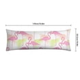 thumbnail image 6 of Long Body Pillow Cover - Soft & Breathable, Hidden Zipper, 20"x54", Tropical Flamingo & Floral Print - Perfect Gift for Beach Lovers, Side Sleepers, Summer Home Decor, 6 of 7