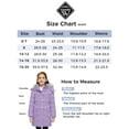 thumbnail image 3 of Wantdo Big Girls' Winter Coat Insulated Jacket Warm Fleece Lined Puffer Jacket Light Purple 18/20, 3 of 10