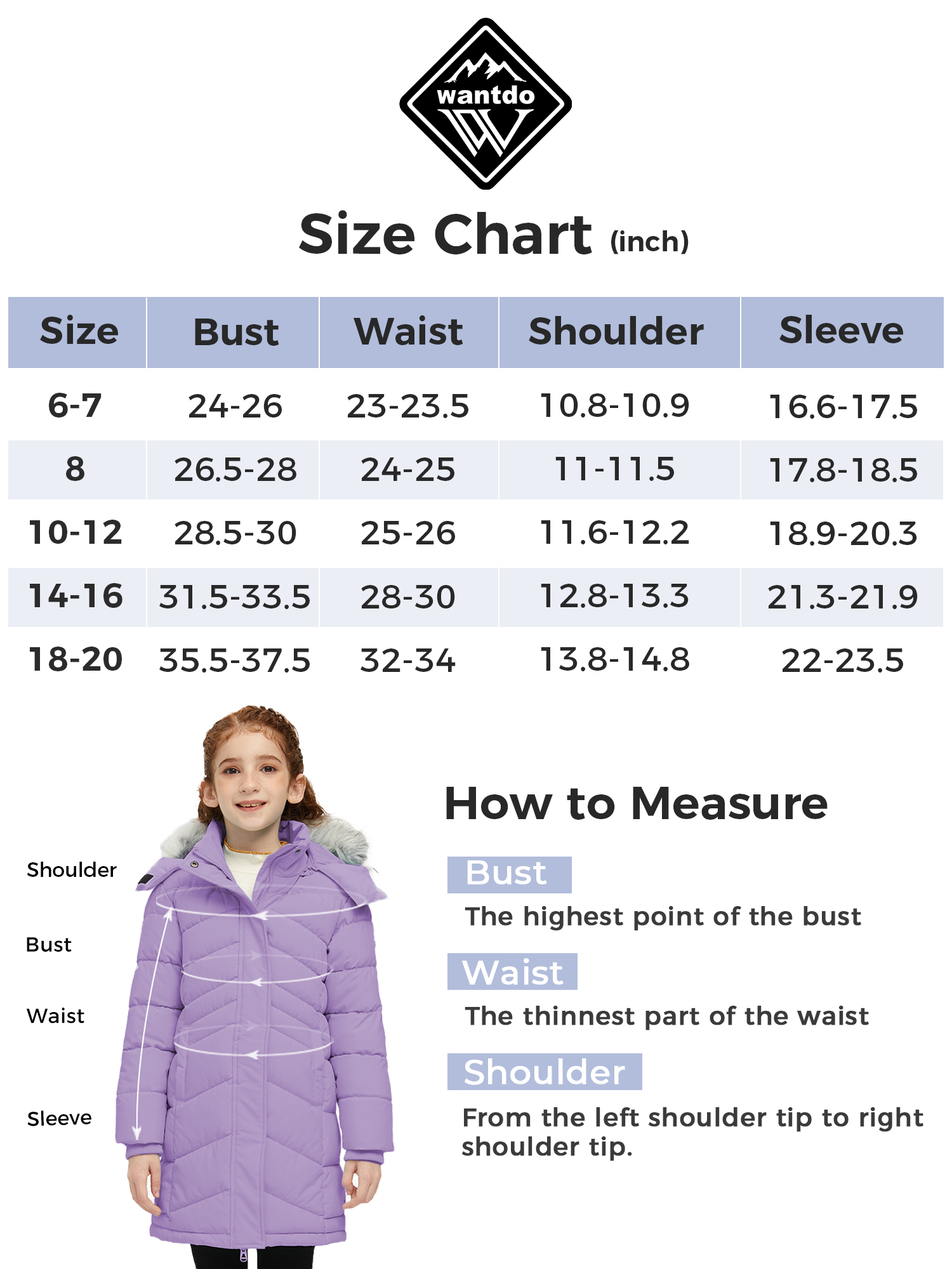 Wantdo Girls' Waterproof Puffer Coat with Removable Hood photo 4