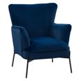 thumbnail image 1 of CorLiving Eliana Modern Wide Velvet Upholstered Indoor Wingback Accent Chair, 1 of 9