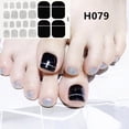 thumbnail image 3 of HHBEAUTY Waterproof Toenail Stickers for Women Nail Art Wraps Toe Nail Stickers Nail Wraps for Toes Nail Polish Strips Stick On Nails Polish Stickers for Toenails Gel Nail Strips Color Strips, 3 of 3