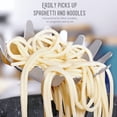 thumbnail image 2 of Spaghetti Server, [Rustproof, Integral Forming, Durable] Newness 304 Stainless Steel Pasta Fork with Vacuum Ergonomic Handle, Comfortable Grip Design Spaghetti Server for Kitchen, 14.33 Inches, 2 of 5