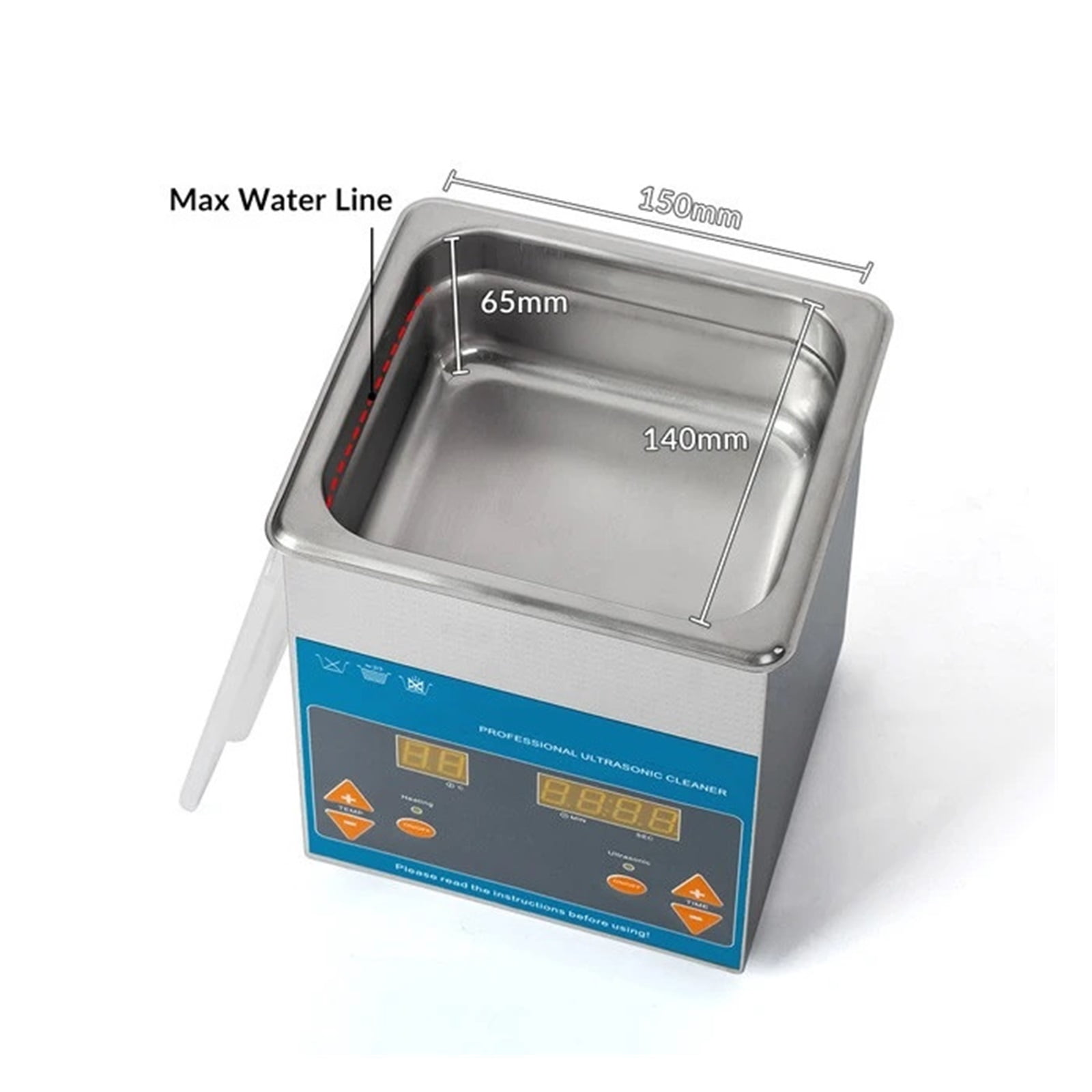 VGT-1613QTD 1.3l Heated Soak Tank Commercial Use Digital Ultrasonic  Cleaner Washing Machine
