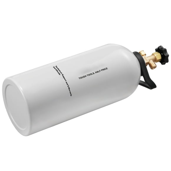KFFKFF CO2 Tank, 10 lbs New Aluminum Alloy Cylinder, CO2 Air Tank with Light Spray Coating, CGA320 Valve, Handle & Adjustable Pressure, DOT Approved Cylinder