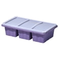 thumbnail image 2 of silicone freezer molds for soup,Silicone Ice Cube Tray with Lid,soup molds freezer silicone,for Freeze & Store Soup, Sauce, Broth,Leftovers - Makes 4 Perfect 1 Cup(Gray), 2 of 9