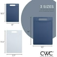 thumbnail image 7 of COOK WITH COLOR 3-Piece Cutting Board Set, Non-slip Chopping Board Kitchen Utensils Set Home Essentials, Blue White, 7 of 7