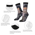 thumbnail image 4 of Balery Black Dragon Cliff Dawn Calcetas Largas con Estampado para Hombre y Mujer – Suaves y Transpirables, Talla Única (US 5-11), 4 of 6