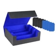 thumbnail image 2 of KLKCMS Card Deck Case 1800+ Card Holder for Game Cards TCG Baseball Cards With 8 Dividers, 2 of 9