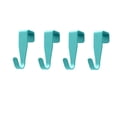 thumbnail image 2 of 4pcs Over The Door Cabenit Drawer Hooks Carbon Steel Hanger Hook No Drill Cabinet Drawer Organizer Easy to Install Hook for Hanging Stocking Clothes Towels Kitchen Cabinet Bathroom Door, 2 of 7
