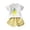 B0171-Yellow, variant on NIEWTR Toddler Baby Boy Girls Summer Outfit Short Sleeve T Shirt Elastic Shorts Outfits Infant Beach Casual 2Pcs Summer Pjs For 18-24 Months 2t 3t 4t 5t 6t Summer Pjs kids,6-7 Years