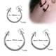 thumbnail image 3 of Kit de 40 piezas de joyería para piercing unisex de acero inoxidable macizo de 16 g con anillos para la nariz. 6mm, 3 of 9