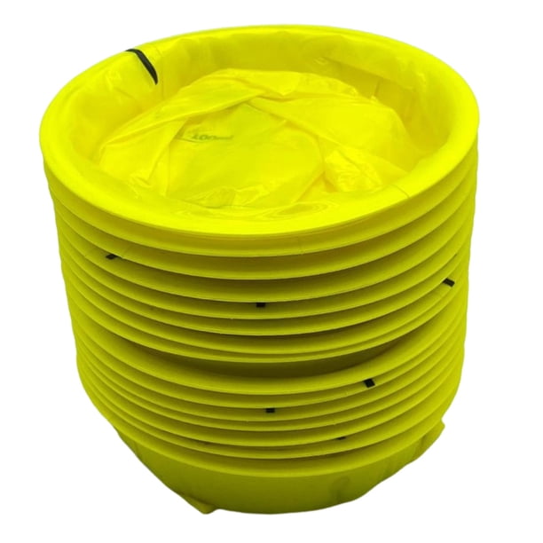 Emesis 10 Piezas Bolsas Vómito Desechables Plástico para Viajes Al Aire Libre () Amarillo