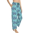 thumbnail image 2 of Xecao Best Dad Ever Women's Straight Lounge Pajama Pants: The Epitome of Relaxed Sleepwear, 2 of 9