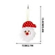 thumbnail image 3 of Adorno navideño con forma de ciervo, muñeco de nieve y árbol de Navidad, colgante con forma de pentagrama de Papá Noel, pequeños adornos colgantes, colgante de vehículo de peluche., 3 of 5