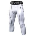 thumbnail image 2 of Men's 3/4 Compression Pants Leggings Tights, Cool Dry Sport Workout HeatGear Capri Base Layer Running Cycling, 2 of 8