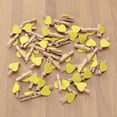thumbnail image 3 of 50pcs Love Wood Clips Beautiful Small Fixation Clips for Photo Painting (Yellow), 3 of 8