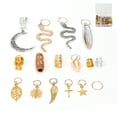 thumbnail image 1 of Hair Rings, Gold Hair Accessories For Braids Hair Jewelry Rings  For Bridal For Wedding, 1 of 8