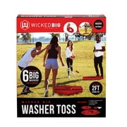 Wicked Big Sports Supersized Vinyl Washer Toss Outdoor Game with 6 Washers and 2 Targets